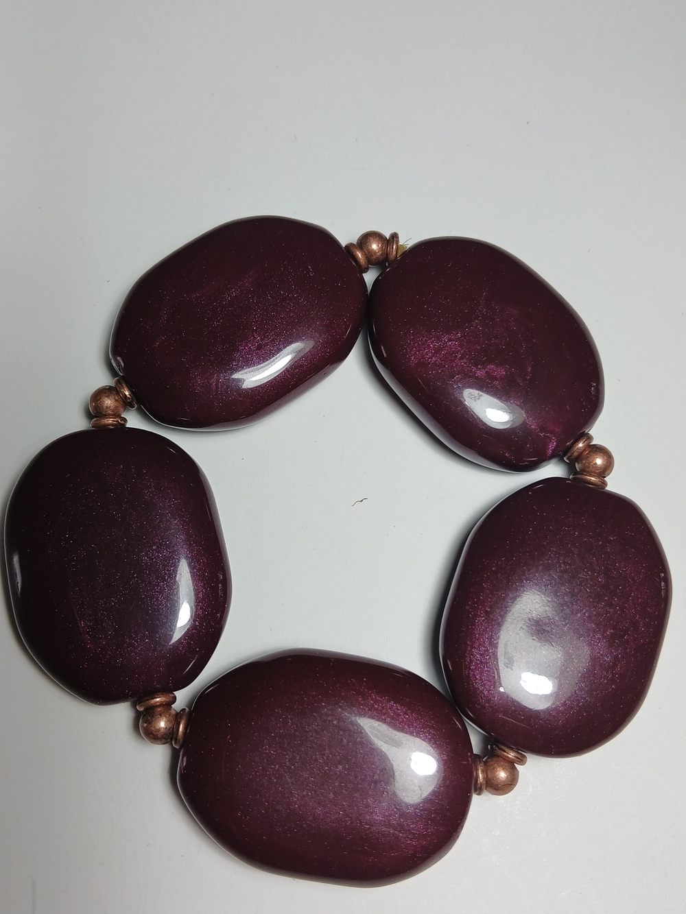 Women’s Chunky Maroon Bracelet - Quartz - Picture 2 of 4